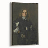 Classic Baroque Portrait - Gentleman in Elegant Dark Attire with Hat