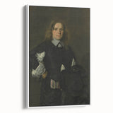 Classic Baroque Portrait - Gentleman in Elegant Dark Attire with Hat