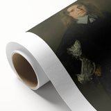 Classic Baroque Portrait - Gentleman in Elegant Dark Attire with Hat