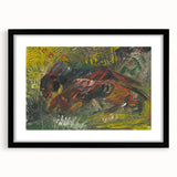 Expressionist Wall Art - Hunting Dogs by Weisz-Kubínčan - Bold Artwork