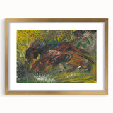 Expressionist Wall Art - Hunting Dogs by Weisz-Kubínčan - Bold Artwork