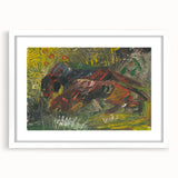 Expressionist Wall Art - Hunting Dogs by Weisz-Kubínčan - Bold Artwork