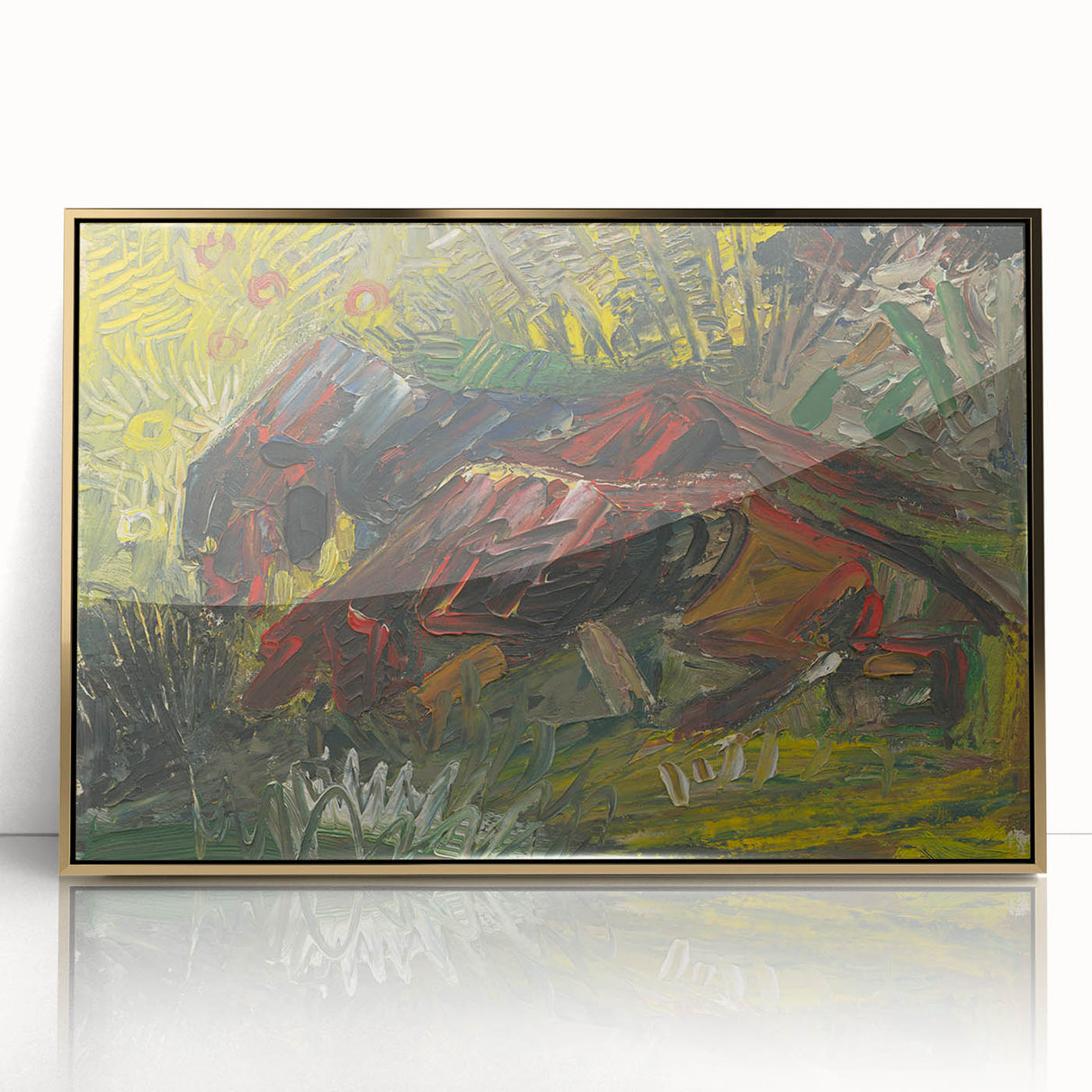 Expressionist Wall Art - Hunting Dogs by Weisz-Kubínčan - Bold Artwork