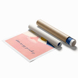 Extra large rolled print featuring vibrant floral art, ideal for classy bathroom or large living room decor.