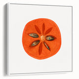 Extra large framed canvas vintage poster art featuring colorful fruits on a black background, suitable for living room decor.