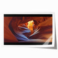 Landscape canyons rolled print showcasing vibrant colors and intricate details of natural rock formations, elegantly packaged in a protective cardboard tube. Perfect for home decor or art enthusiasts.