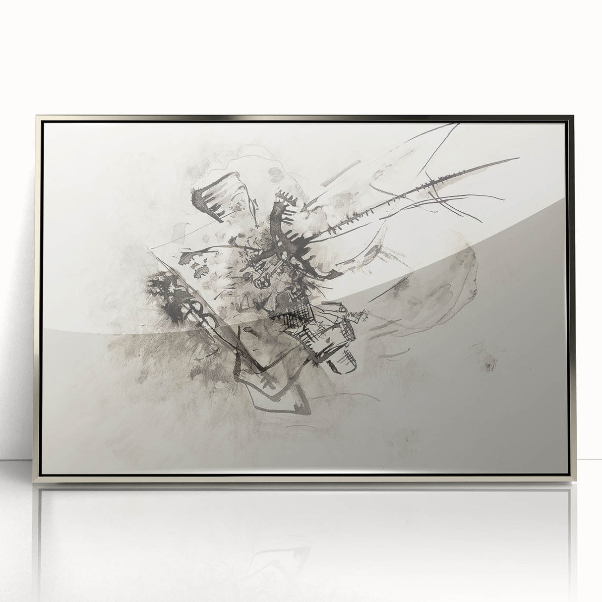 Abstract Monochrome Art - Modern Wall Decor in Black and White
