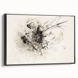 Abstract Monochrome Art - Modern Wall Decor in Black and White