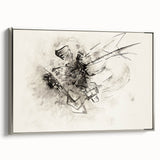 Abstract Monochrome Art - Modern Wall Decor in Black and White