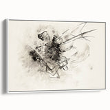 Abstract Monochrome Art - Modern Wall Decor in Black and White