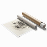 Abstract Monochrome Art - Modern Wall Decor in Black and White