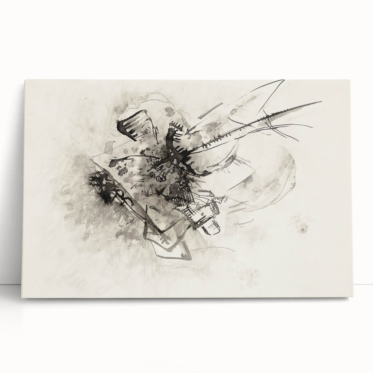Abstract Monochrome Art - Modern Wall Decor in Black and White