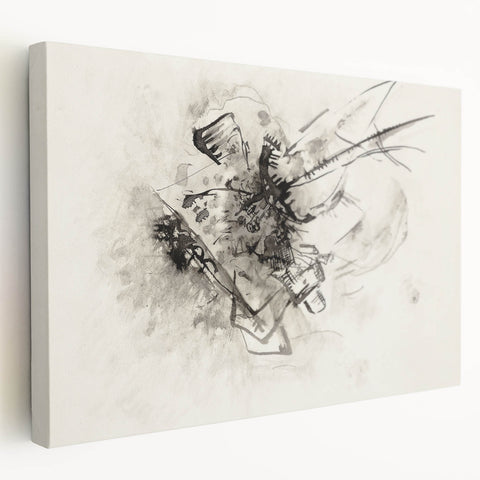 Abstract Monochrome Art - Modern Wall Decor in Black and White