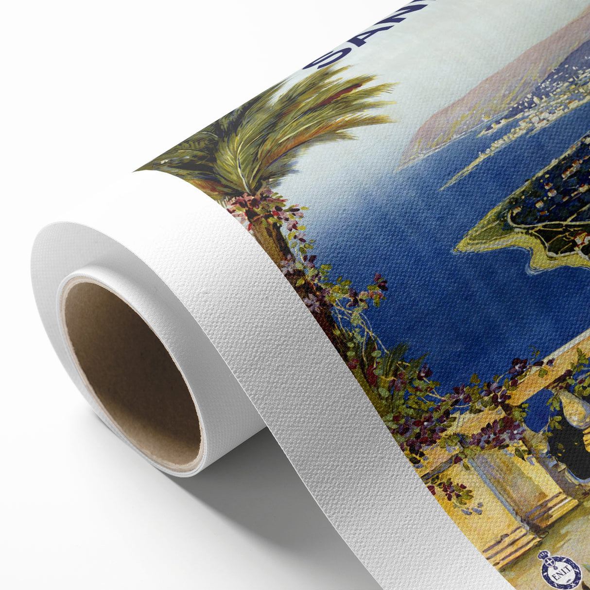 Retro Sanremo Travel Poster – Vintage Italian Riviera Art