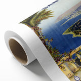 Retro Sanremo Travel Poster – Vintage Italian Riviera Art