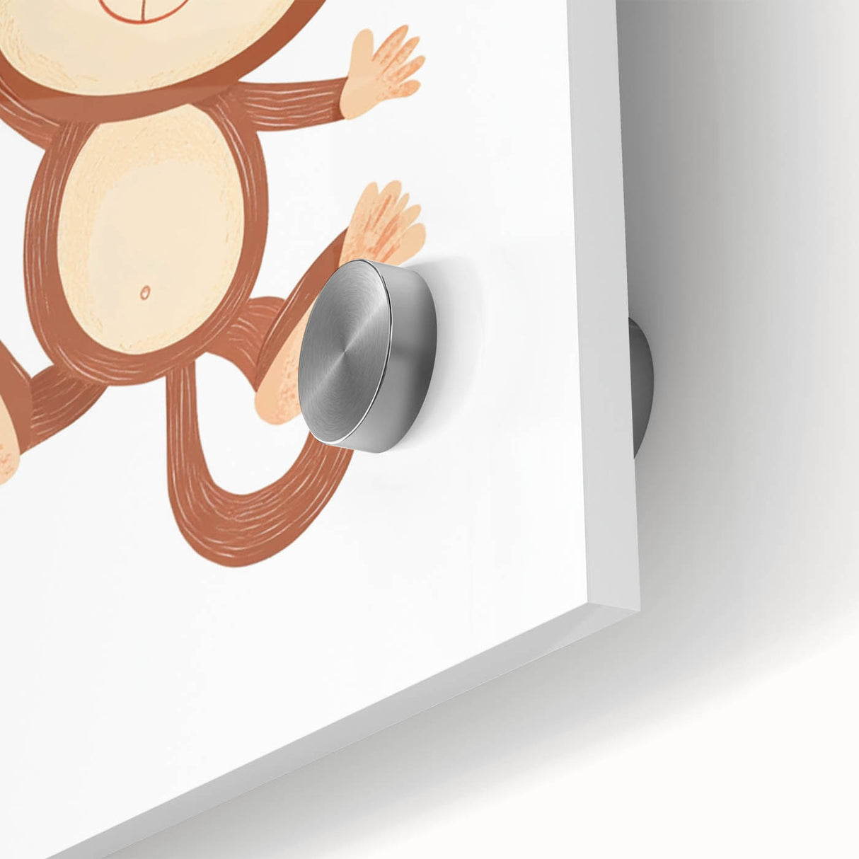 Playful Monkey Hanging - Boys Room Wall Art Kids Wall Art Prints