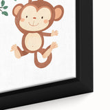 Playful Monkey Hanging - Boys Room Wall Art Kids Wall Art Prints