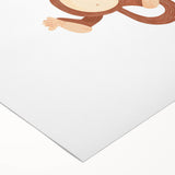 Playful Monkey Hanging - Boys Room Wall Art Kids Wall Art Prints