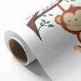 Playful Monkey Hanging - Boys Room Wall Art Kids Wall Art Prints