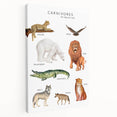 Carnivores Kids Educational Wall Art - Learning Poster for Classrooms