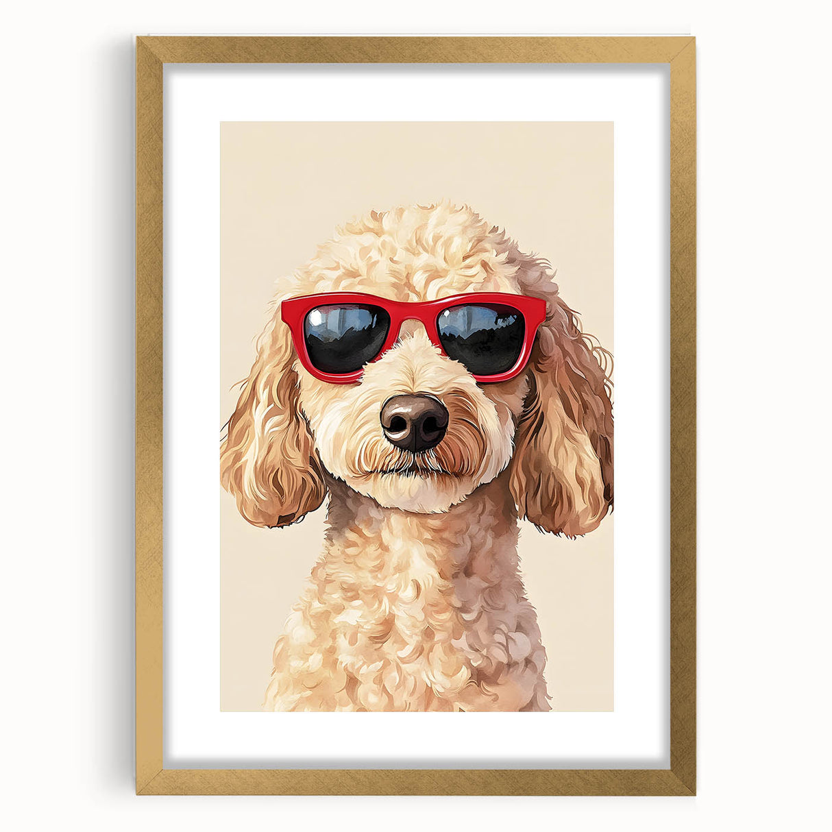 Cool Poodle Dog Nursery Wall Art – Kids Room & Baby Decor