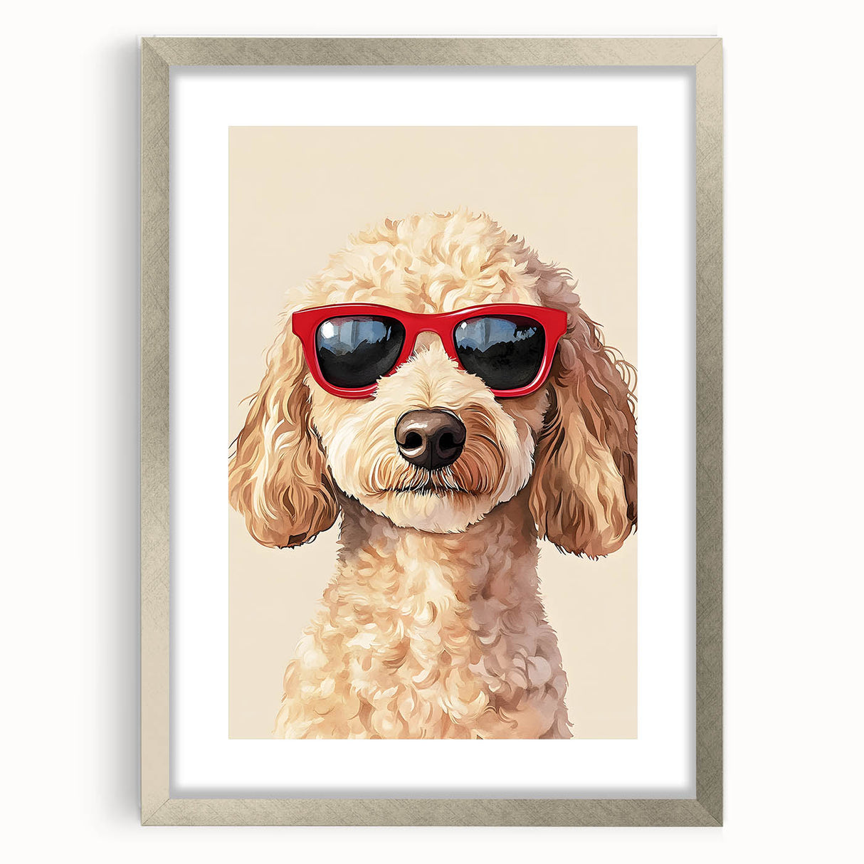 Cool Poodle Dog Nursery Wall Art – Kids Room & Baby Decor