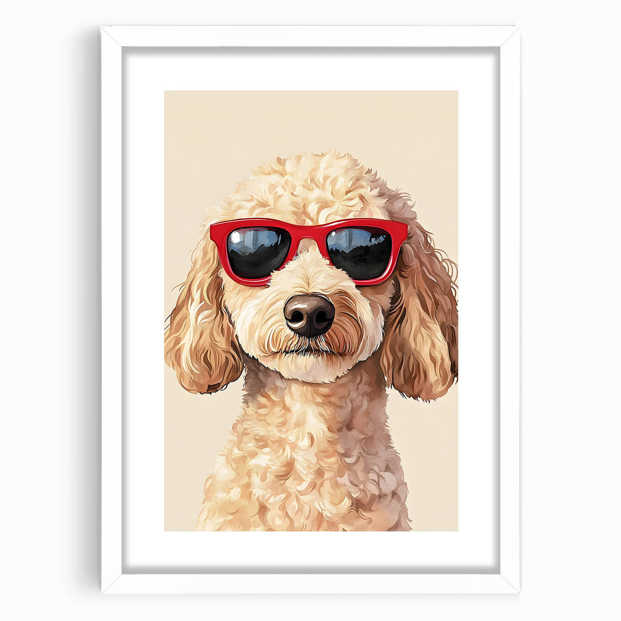 Cool Poodle Dog Nursery Wall Art – Kids Room & Baby Decor