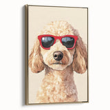 Cool Poodle Dog Nursery Wall Art – Kids Room & Baby Decor