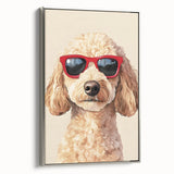 Cool Poodle Dog Nursery Wall Art – Kids Room & Baby Decor