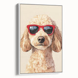 Cool Poodle Dog Nursery Wall Art – Kids Room & Baby Decor