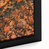 Close-up of extra large black wall art on canvas featuring a colorful, textured abstract design, ideal for living room decor.
