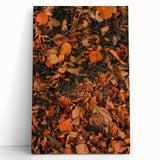 Large black and white abstract art on stretched canvas depicting swirling patterns.