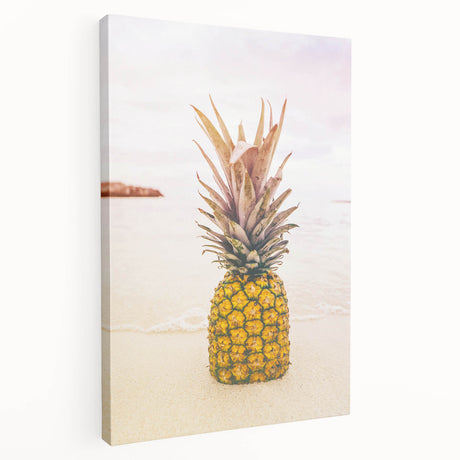 Large art on stretched canvas depicting a vibrant summer scene, ideal for kitchen wall art.