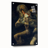Famous Romantic Era Art - Goya's Saturn Devouring His Son Canvas Art