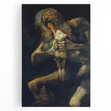 Famous Romantic Era Art - Goya's Saturn Devouring His Son Canvas Art