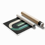 Modern Archway Perspective Art - Geometric Dining Room Canvas