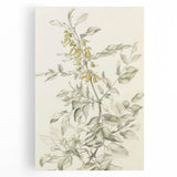 Botanical Floral Sketch Living Room Wall Art – Canvas Print