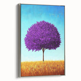 Purple Tree Office Wall Art – Vibrant Modern Office Décor