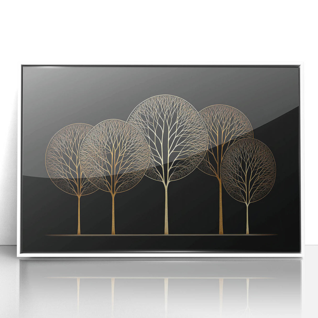 Framed wall art featuring abstract floral design in vibrant colors on a white background, showcasing modern elegance suitable for home decor.