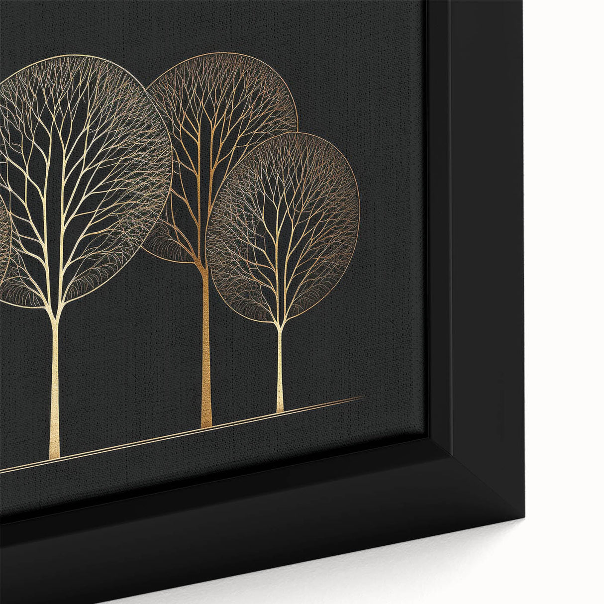 Vibrant close-up of framed abstract floral wall art on canvas, showcasing intricate details and rich colors, perfect for enhancing home decor aesthetics.