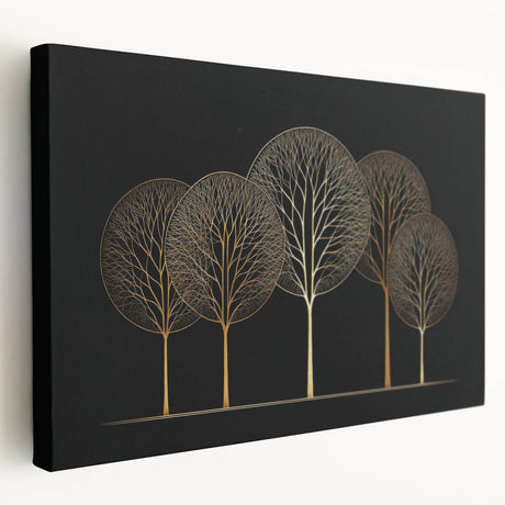 Abstract floral wall art on stretched canvas, showcasing vibrant colors and intricate designs, ideal for modern home decor. Side view highlights its depth and quality.
