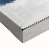 Modern Abstract Wall Art – Textured Blue and Beige Blocks