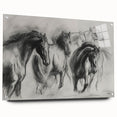 Acrylic glass display featuring a side view of a vibrant animal-themed design with colorful pins, perfect for modern home decor and art enthusiasts.