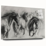 Acrylic glass display showcasing a colorful animal design from the side view, highlighting vibrant hues and detailed artwork, ideal for modern decor.