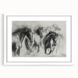 Framed artwork showcasing a whimsical animal design with a white mat and modern frame, ideal for children's rooms or playful decor. Perfect for adding charm to any space.