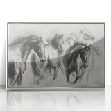 Framed acrylic artwork showcasing vibrant, stylized animal designs in a minimalist white frame. Ideal for contemporary home decor, adding a touch of nature-inspired elegance.