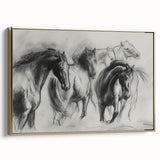 Framed canvas artwork depicting a vibrant animal design in gold tones, showcasing intricate details and textures, perfect for home decor enhancement.