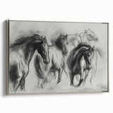 Framed canvas artwork showcasing a vibrant animal design, elegantly displayed with a silver frame, perfect for enhancing modern decor in living spaces or offices.