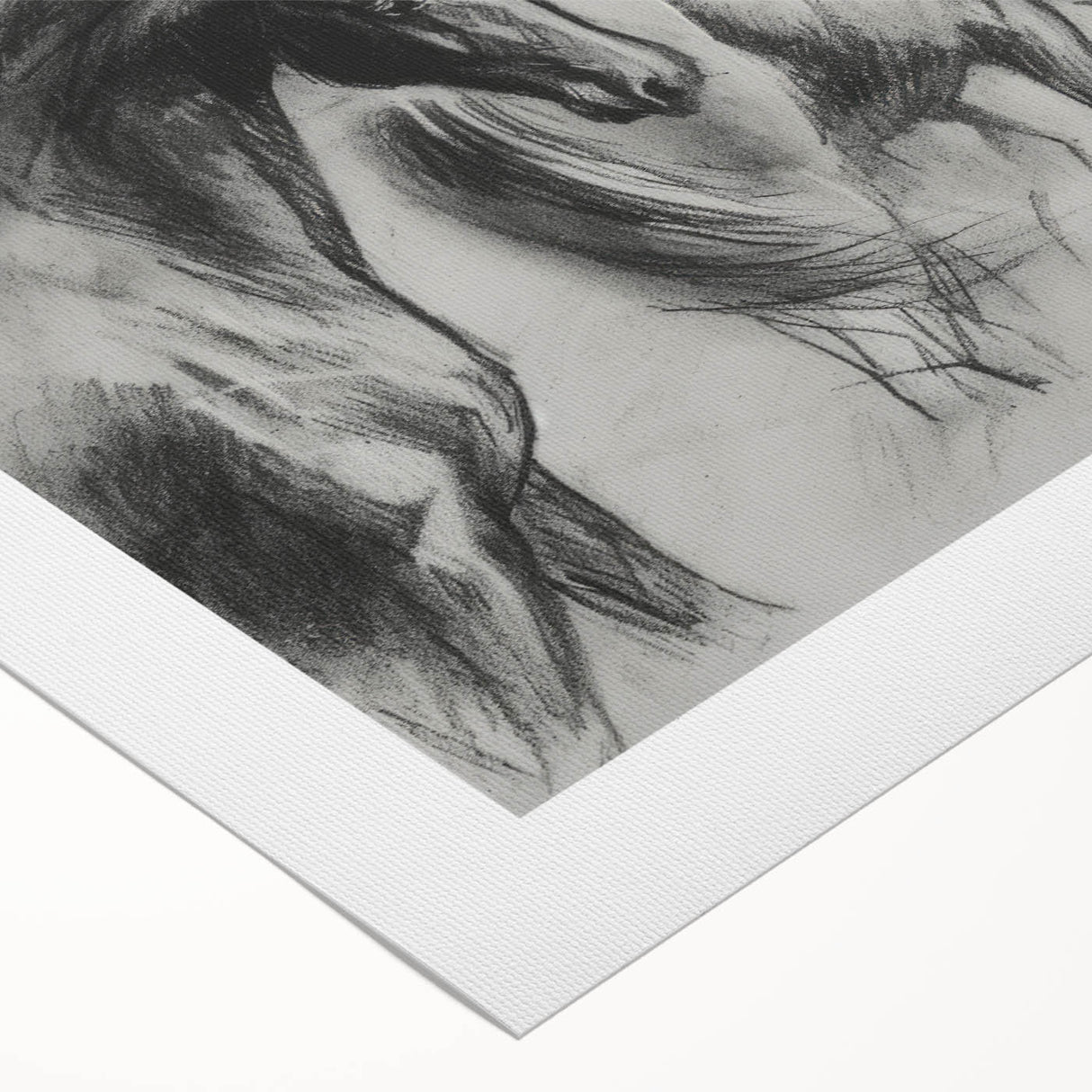 Rolled canvas showcasing a vibrant, abstract animal-themed design with intricate details, elegantly packaged in a protective cardboard tube for safe shipping.