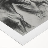 Rolled canvas showcasing a vibrant, abstract animal-themed design with intricate details, elegantly packaged in a protective cardboard tube for safe shipping.